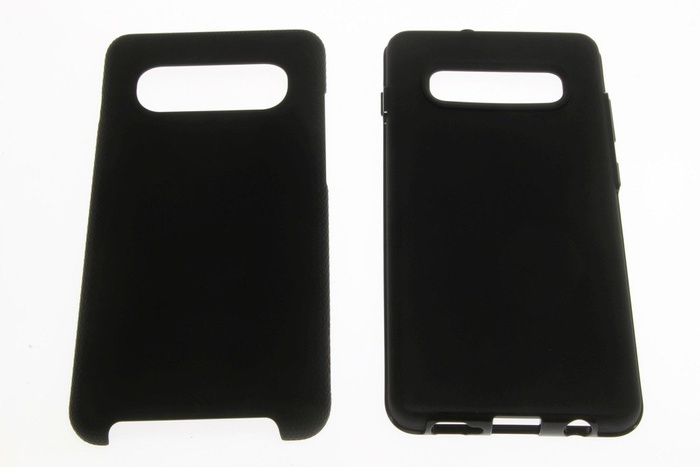 Case Samsung Galaxy S10 + Plus Case-Mate Tough Grip Black Transparent Cover