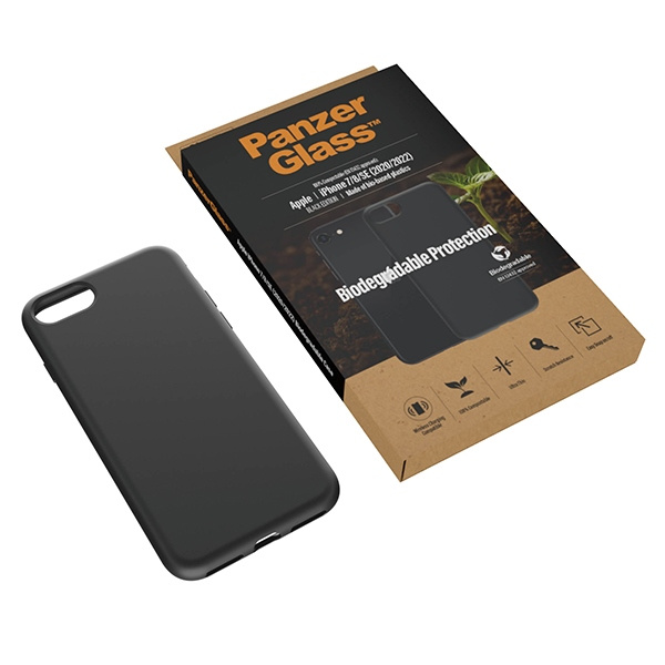 PanzerGlass Biodegradable Case iPhone SE 2022 / SE 2020 / 7 / 8 black/black 0346