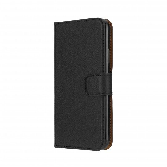 Etui Apple iPhone X XS Slim Wallet avec rabat fermeture magnétique noir cuir écologique Xqisit