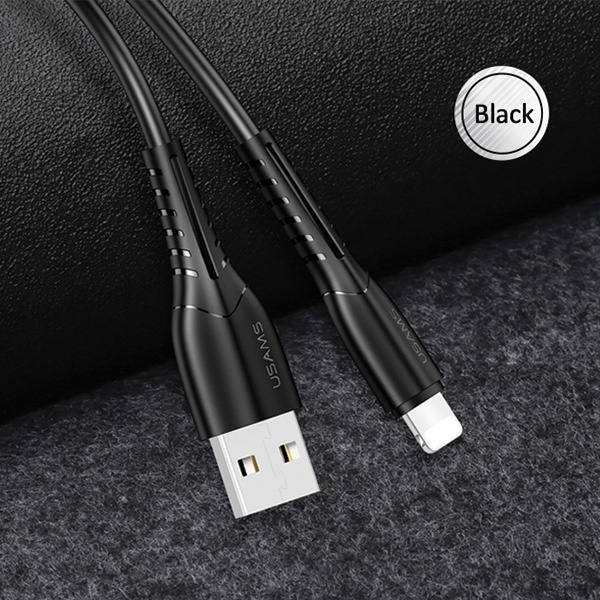 Kabel USAMS Lightning 2A Fast Charge 1m Black