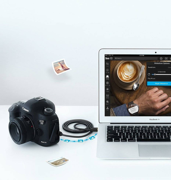 Ugreen kabel USB - mini USB kabel 480 Mbps 3 m černý (US132 10386)