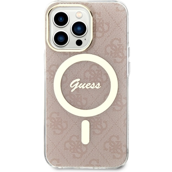 Funda Guess GUHMP13LH4STP iPhone 13 Pro / 13 6.1" rosa/rosa durocase 4G MagSafe Case