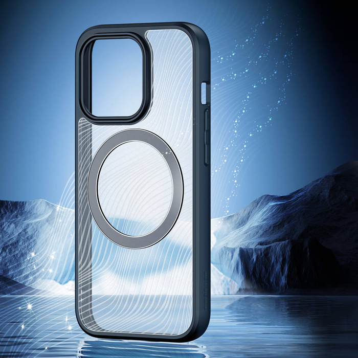 Custodia blindata per iPhone 15 Pro con MagSafe Dux Ducis Aimo Mag - nera