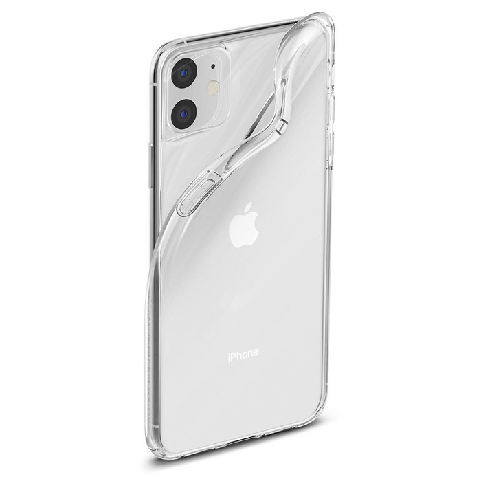 Telefontok SPIGEN Apple Iphone 11 folyadékkristályos átlátszó tok