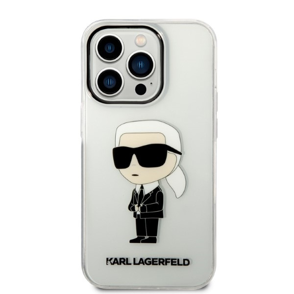 Case Karl Lagerfeld iPhone 14 Pro Max 6.7" transparent hardcase Ikonik Karl Lagerfeld