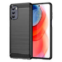 Carbon Case flexible case cover Motorola Moto G Stylus 2022 black
