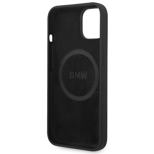 Hülle BMW BMHMP14MSLBLBK iPhone 14 Plus 6,7" schwarz/schwarz hartcase Silikon Signature Logo MagSafe