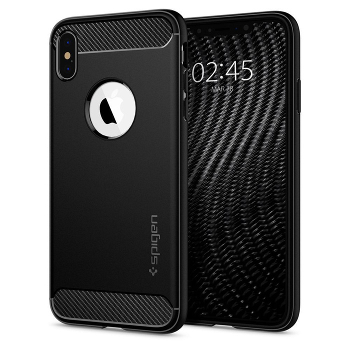 Cover SPIGEN Rugged Armor Apple Iphone X Xs Matte Black Case