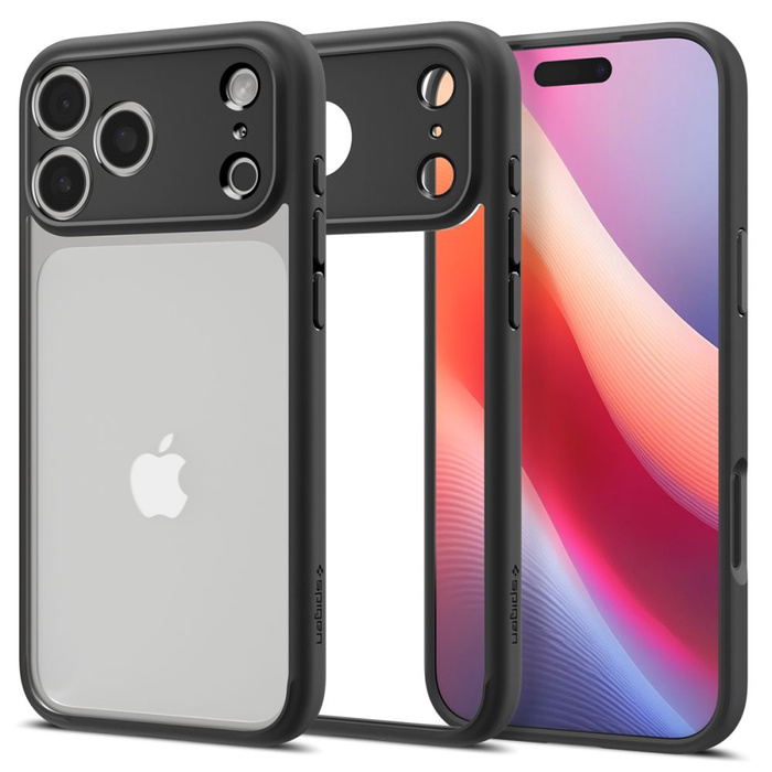Funda Spigen IPhone 17 PRO Ultra Hybrid MATTE NEGRO