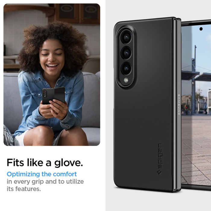 Coque Spigen AIRSKIN GALAXY Z FOLD 4 NOIR
