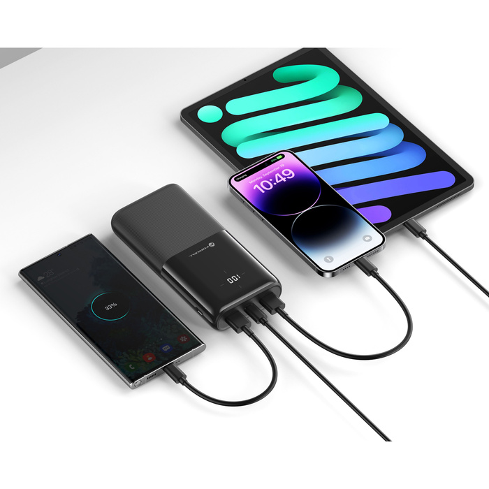 FORCELL F-ENERGY P20k1 powerbank PD QC3.0 3A 20W 20 000 mAh czarny