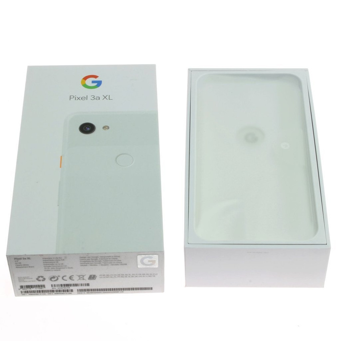 Google Pixel 3a XL Clearly White 64GB Original EU 2 Pin Case
