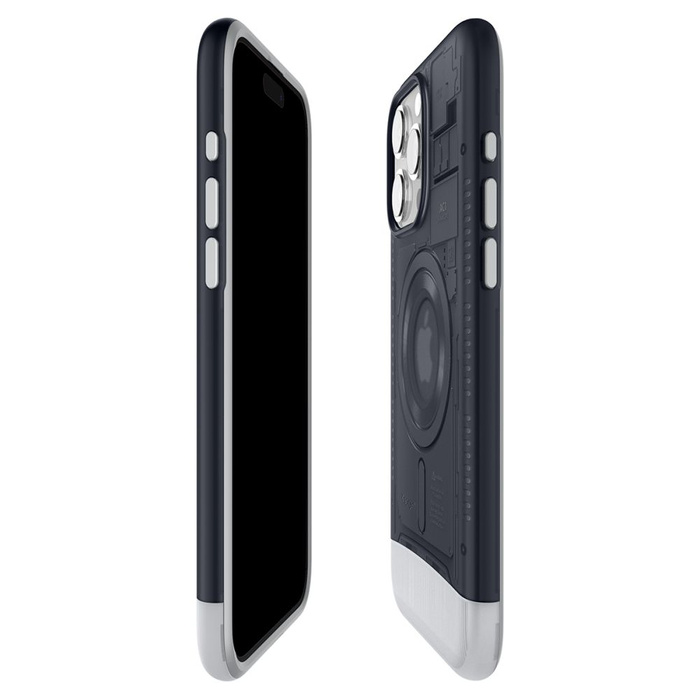 Coque iPhone 15 Pro Max Spigen Classic C1 Mag MagSafe Graphite Case