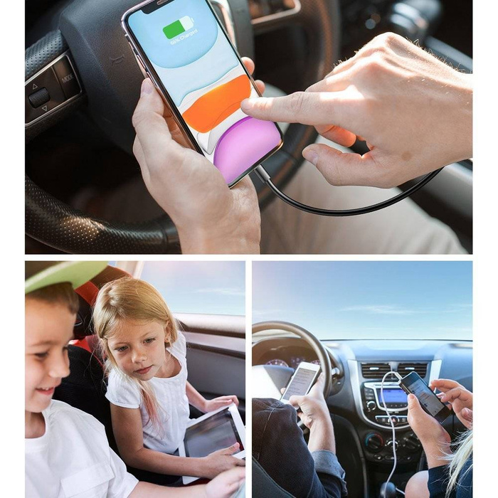 Joyroom car charger 2xPD + 2xQC3.0 75W 1,5m black (JR-CL05)