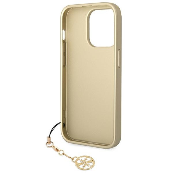 Case GUESS Apple iPhone 14 Pro 4G Charms Collection Brown Hardcase