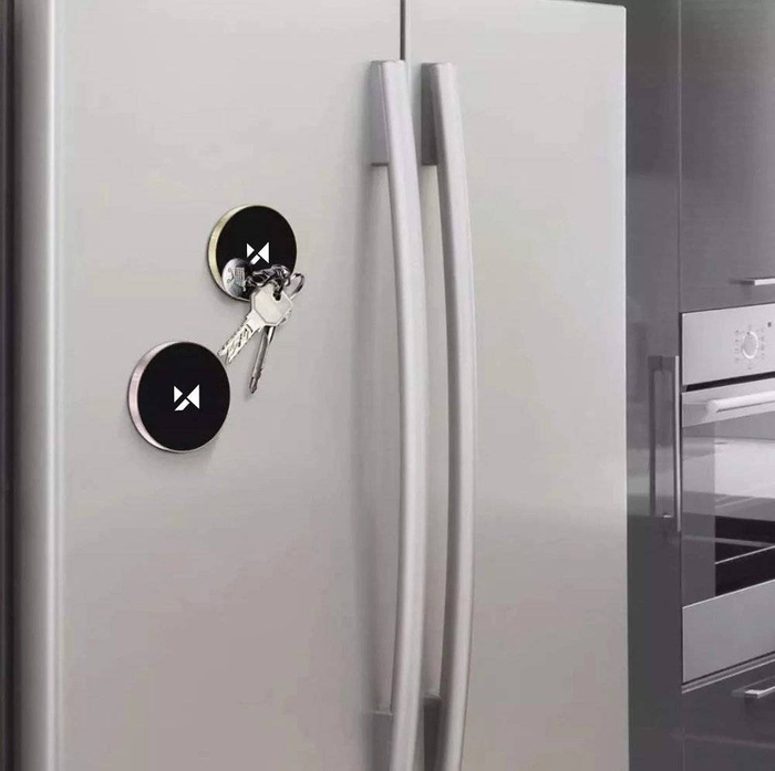 Wozinsky Selbstklebende magnetische Auto-Armaturenbretthalterung Schwarz (WMH-02)