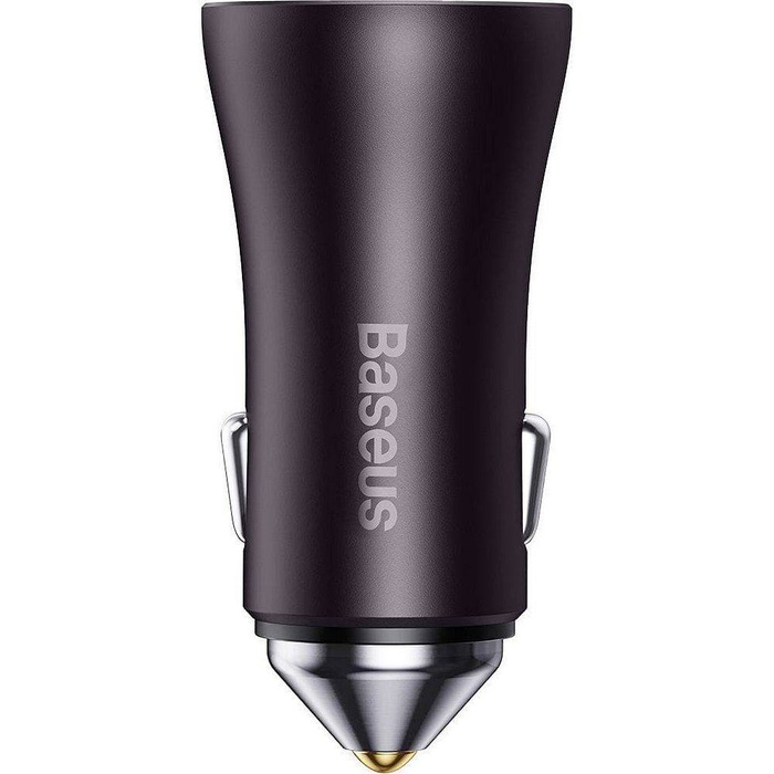 Baseus Golden Contactor Pro nabíječka do auta 2x USB-C 40W šedá (CGJP000013)