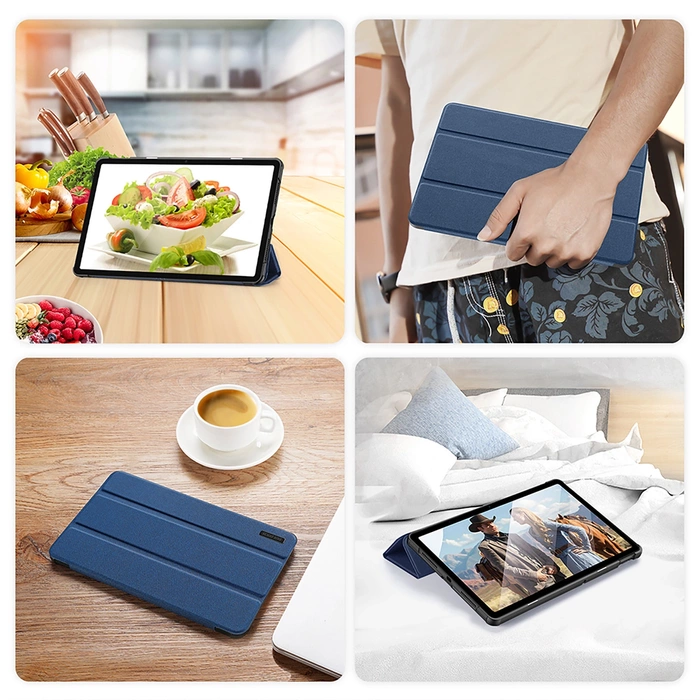 Etui Dux Ducis Domo avec fonction veille intelligente pour tablette Xiaomi Redmi Pad SE 11'' - bleu