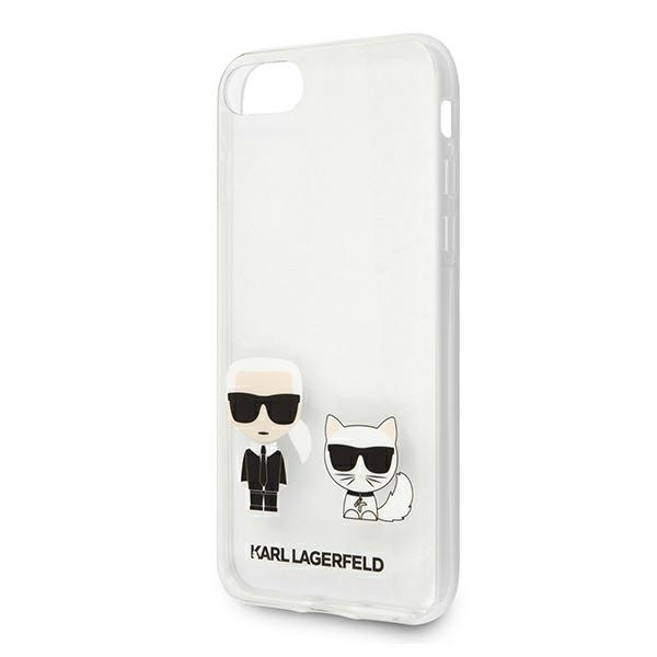 Hülle KARL LAGERFELD Apple iPhone 7 8 SE 2020 Karl & Choupette KLHCI8CKTR Klarer Hardcase