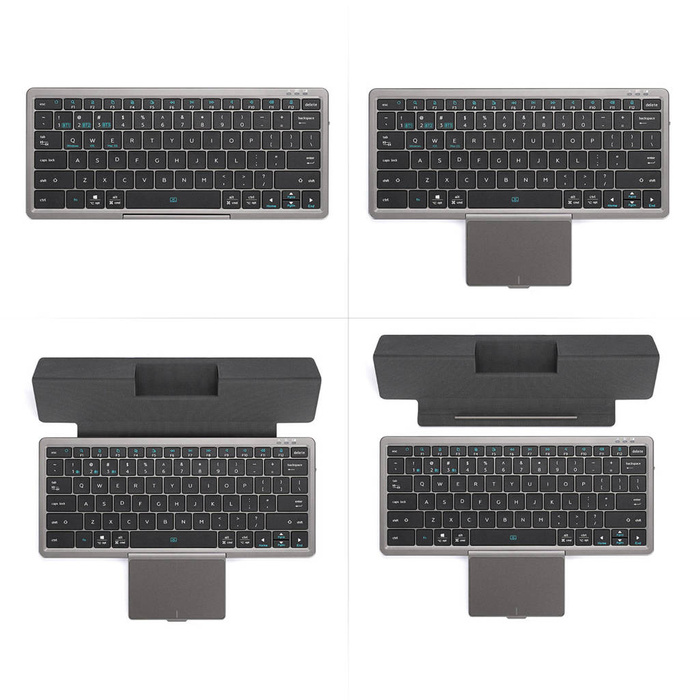 Dux Ducis OK Series kabellose Bluetooth-Tastatur mit Touchpad – Schwarz