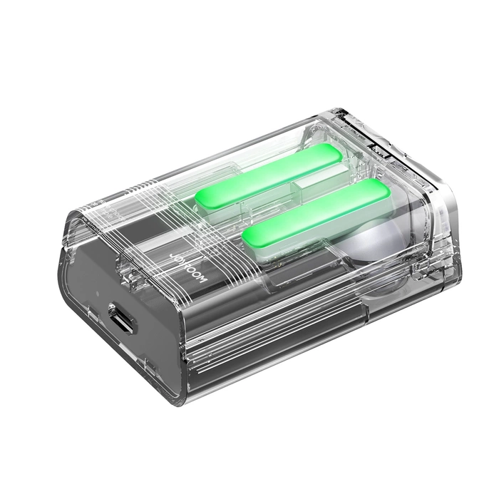 Écouteurs sans fil TWS Joyroom JR-TC1 IceLens Series avec lumières LED - noir