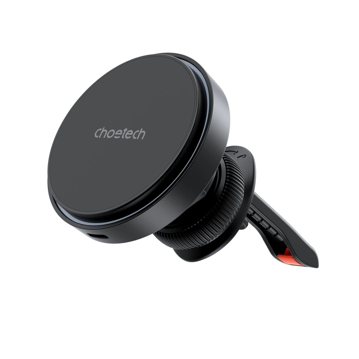 Supporto magnetico Choetech T205-F con caricatore induttivo da 15 W - nero