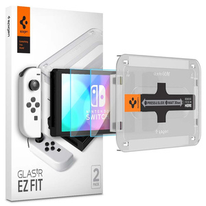 Tempered Glass Spigen Nintendo Switch Oled Glas.Tr "ez Fit" 2-Pack