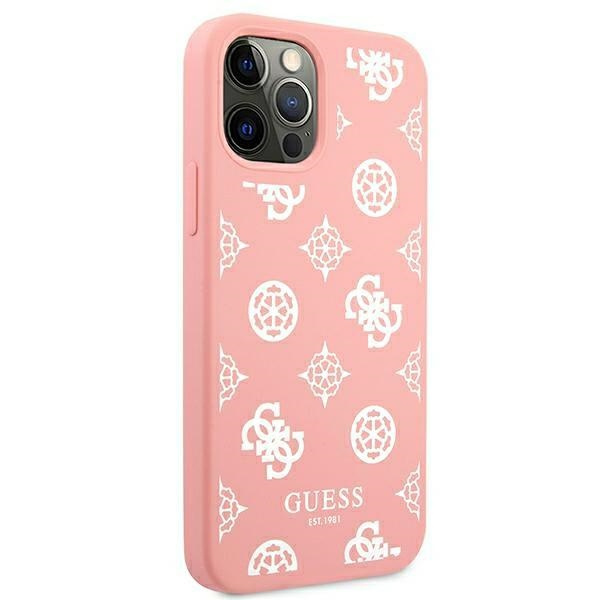 Guess GUHCP12LLSPEWPI iPhone Case iPhone 12 Pro Max 6.7 "Pink / Pink hard case Peony Collection Case