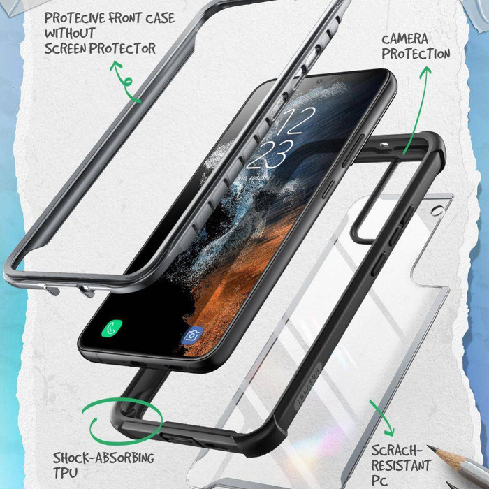 Supcase IBLSN ARES GALAXY S22 + PLUS NEGRO