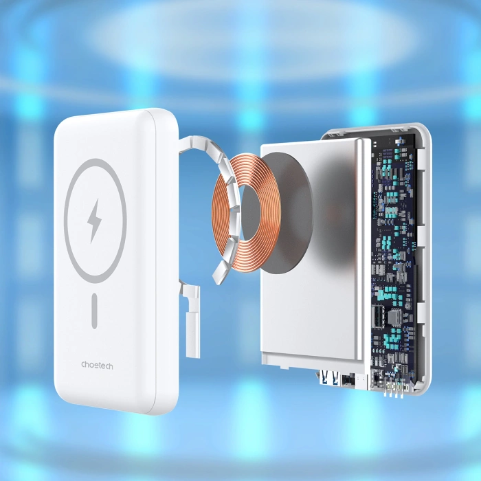 Choetech Powerbank B663 10000mAh 20W MagSafe USB-A / USB-C - weiß