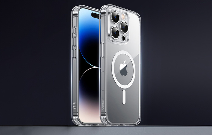 Ochronne magnetyczne etui UGREEN LP727 do iPhone 15Pro 6.1cala (Przeźroczysty)