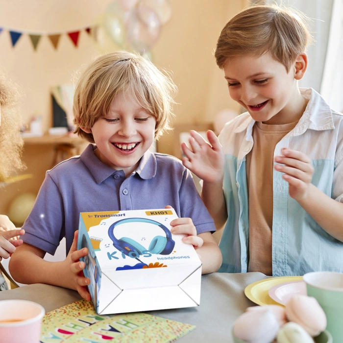 Tronsmart KH01 kabelgebundene Kopfhörer für Kinder, sicher – Blau