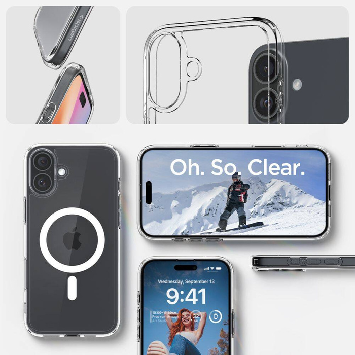 Spigen Ultra Hybrid Mag MagSafe IPhone 16 PLUS BLANC