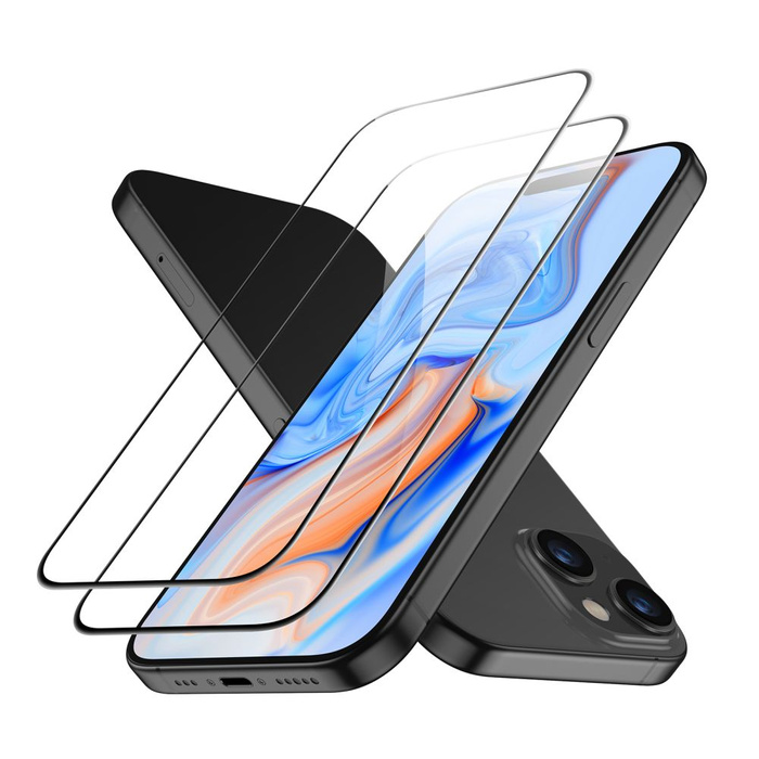 Tempered Glass Esr Gehärtetes Glas 2er-Pack iPhone 15 Schwarz