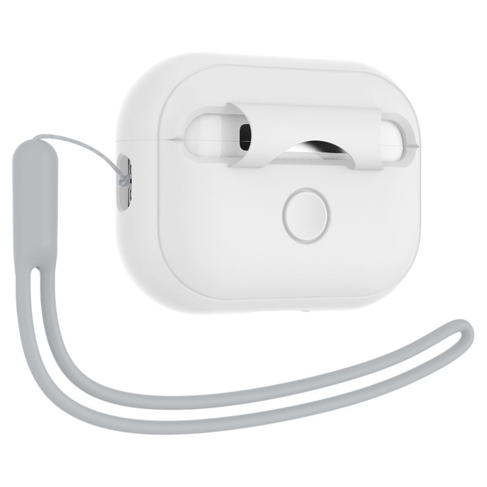 Funda Spigen Correa de silicona Apple Airpods Pro 1 / 2 Blanco/gris Case