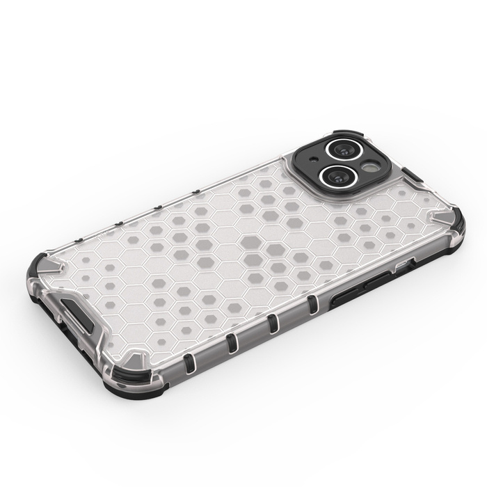 Funda Honeycomb para iPhone 14 funda híbrida blindada transparente