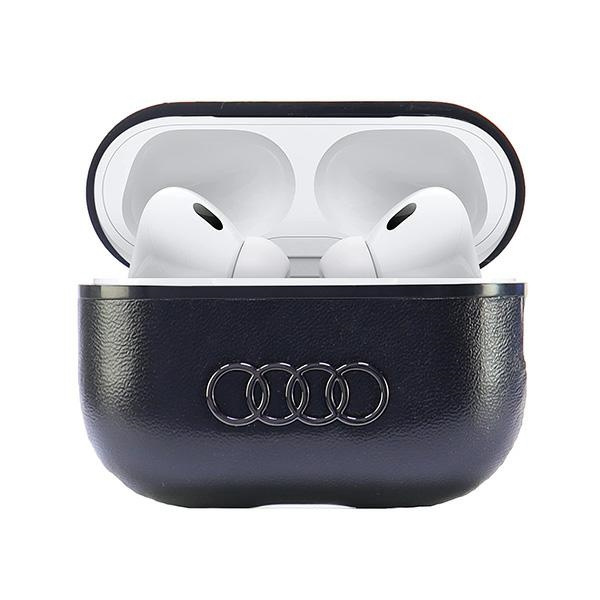 Audi Leather Big Logo AirPods Pro 2cover czarny/black AU-APP2-GT/D3-BK