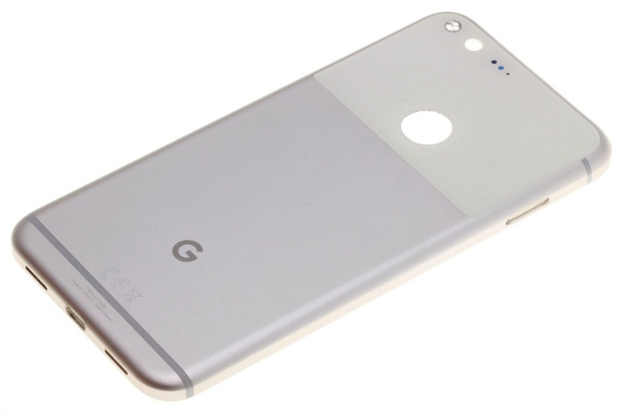 Echte GOOGLE Pixel XL Silber Grad A Klappe
