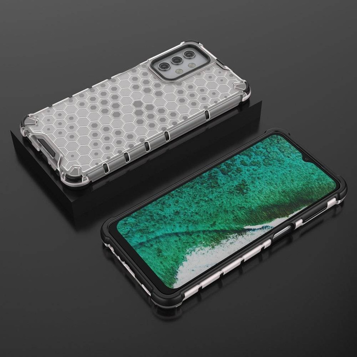 Honeycomb coque housse blindée avec cadre en gel Samsung Galaxy A32 5G transparent