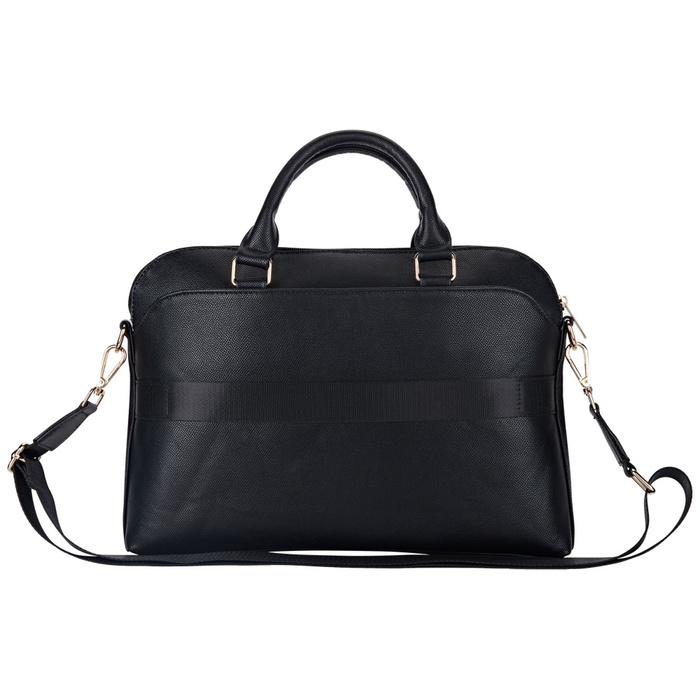 Torba Guess Grained Zipper Pocket        Triangle Logo 15" czarny