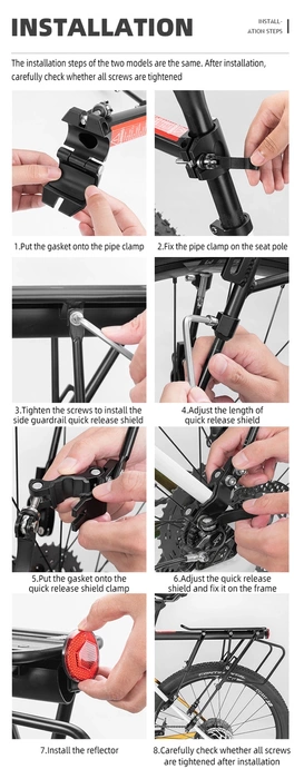 Rockbros 33210004001 bicycle rack with shelf - black