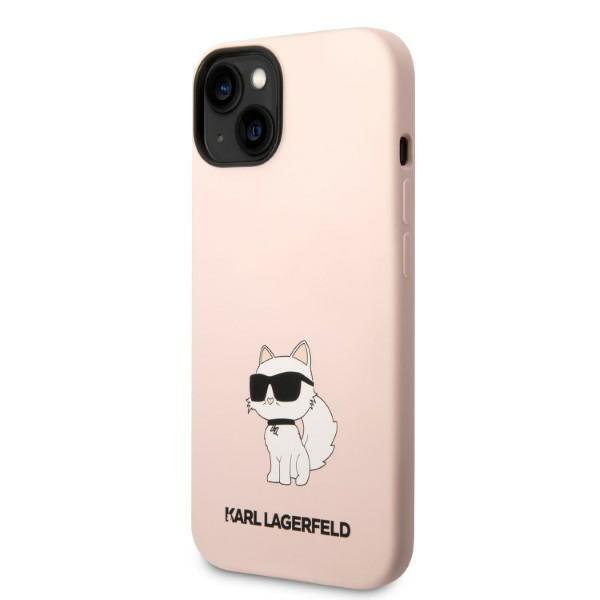 Etui Karl Lagerfeld Klhcp14msnchbcp Iphone 14 Plus 6,7" Hardcase Różowy/pink Silicone Choupette Case