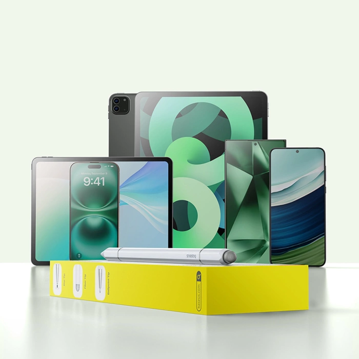 Baseus Smooth Writing III 3in1 Passiver Stylus - Magnetische Version - Weiß