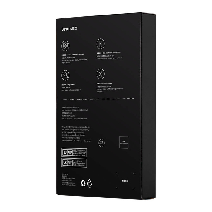 Cámara de cristal templado para iPhone 14 Pro / 14 Pro Max Baseus + kit de montaje