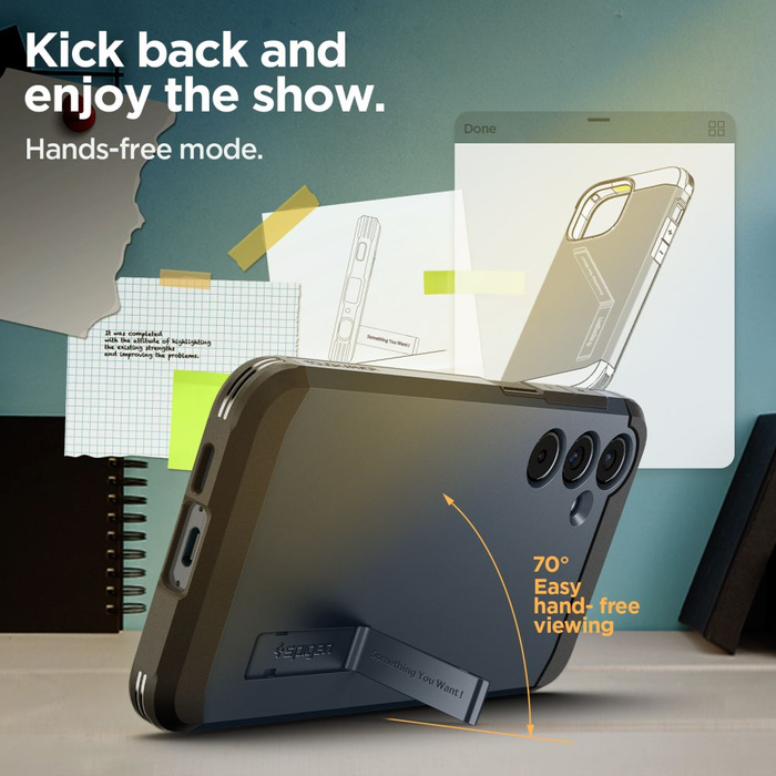 Case Tough Armor Spigen Galaxy A55 5g Metal Slate Case