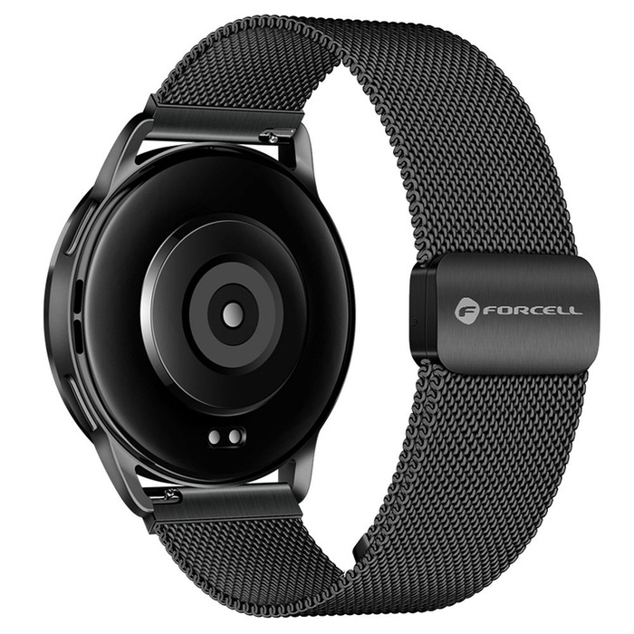 Pasek do Samsung Galaxy Watch Forcell F-Design FS11 magnetyczny stal 22 mm czarny