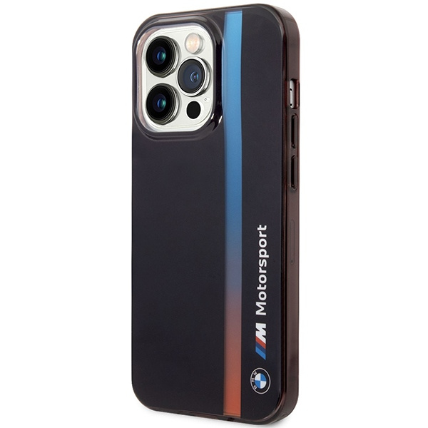 Cover BMW BMHCP14L22HVGV iPhone 14 Pro 6,1" nero/nero IML Tricolor Stripe