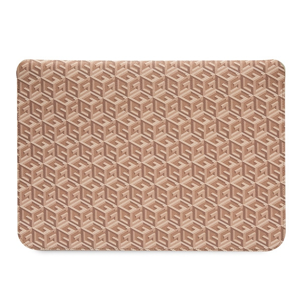 Guess Sleeve GUCS16HGCFSEW 16" marrón/marrón GCube Stripes