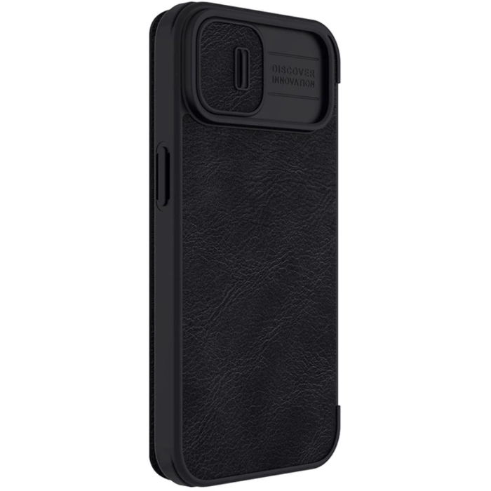 Etui skórzane Nillkin Qin Pro Leather Case do iPhone 14 Plus (czarne)