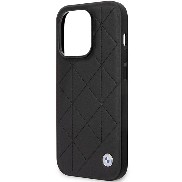 Funda BMW BMHCP14L22RQDK iPhone 14 Pro 6.1" Negro/Negro Piel Acolchada